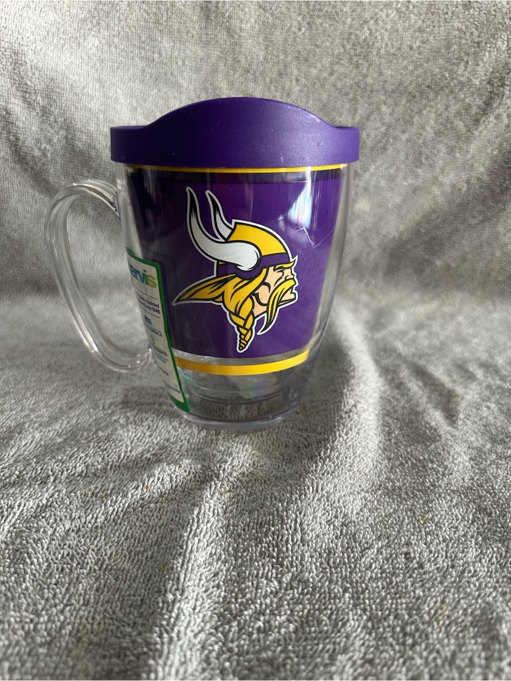Minnesota Vikings Purple Travel Mug with Lid